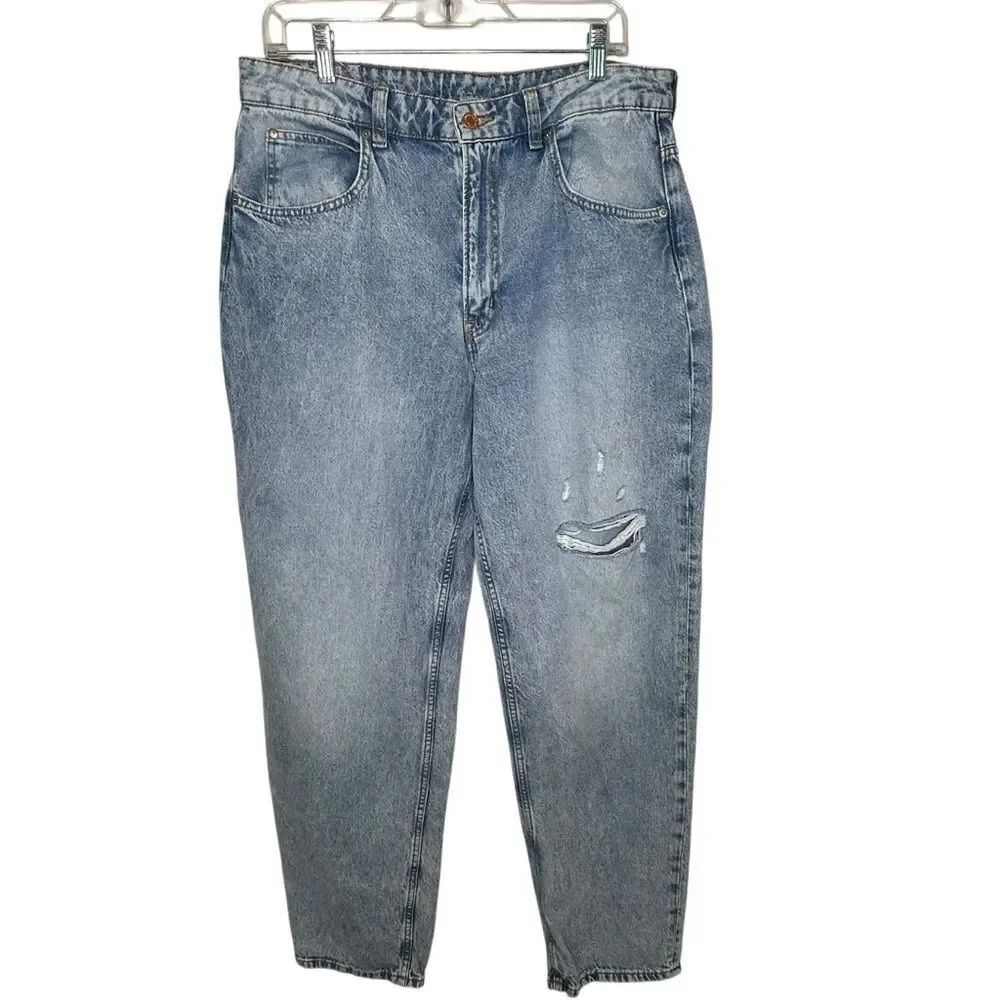 H&M 90’s baggy jeans ultra high waist size 12